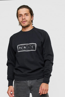 Світшот YAPPI чоловічий  чорний "Panic"