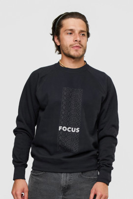 Світшот YAPPI чоловічий  чорний "Focus"