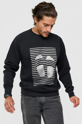 Світшот YAPPI чоловічий  чорний "Vacation"