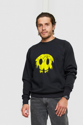 Світшот YAPPI чоловічий  чорний "Smile"