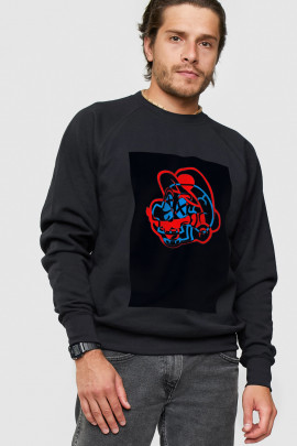 Світшот YAPPI чоловічий  чорний "Mario"