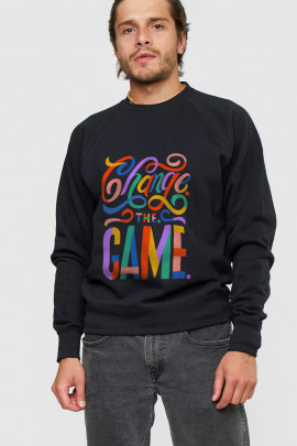 Світшот YAPPI чоловічий  чорний "Change the game"