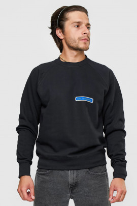 Світшот YAPPI чоловічий  чорний "Sorry, i was asleep"