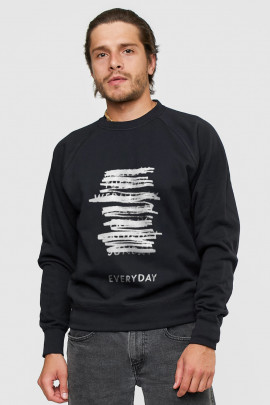 Світшот YAPPI чоловічий  чорний "Everyday"
