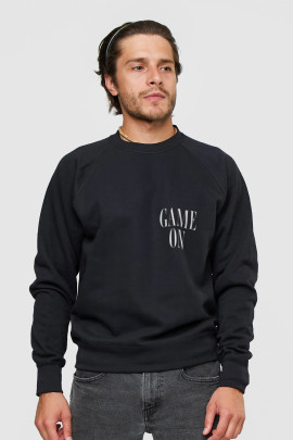 Світшот YAPPI чоловічий  чорний "Game on"