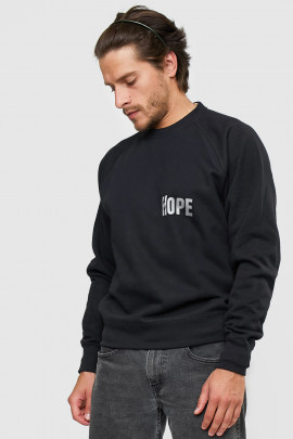 Світшот YAPPI чоловічий  чорний "Hope"