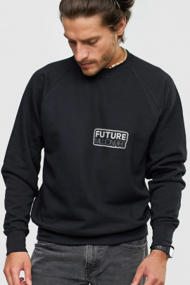 Світшот YAPPI чоловічий  чорний "Future milionaire"