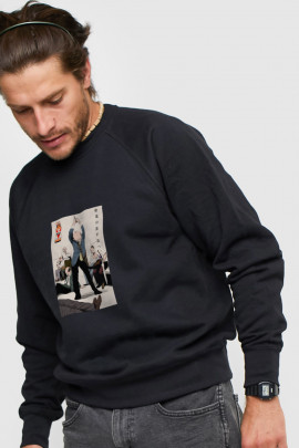 Світшот YAPPI чоловічий  чорний "Party"