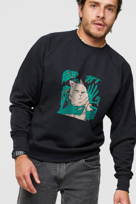 Світшот YAPPI чоловічий  чорний "therapy"