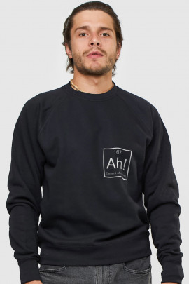 Світшот YAPPI чоловічий  чорний "Ah! - Element of surprise"