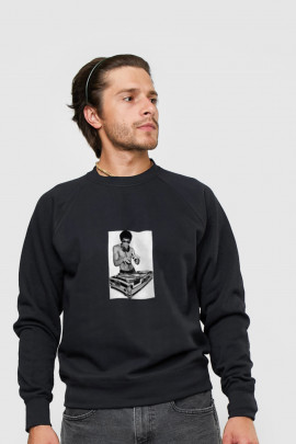 Світшот YAPPI чоловічий  чорний "DJ Bruce"