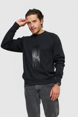 Світшот YAPPI чоловічий  чорний "Zebra"