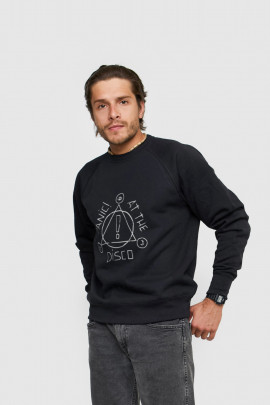 Світшот YAPPI чоловічий  чорний "Panic at the disco"