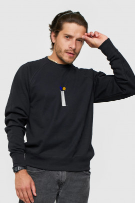 Світшот YAPPI чоловічий  чорний " Ї "