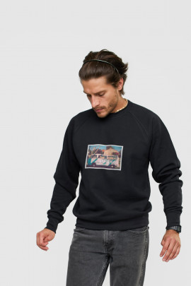 Світшот YAPPI чоловічий  чорний "Let`s go"