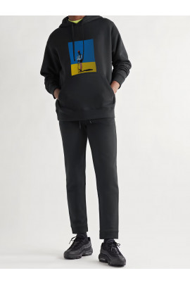 Худі чоловіча YAPPI чорна з флісом