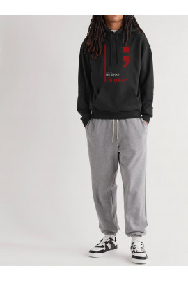 Худі чоловіча YAPPI чорна з флісом