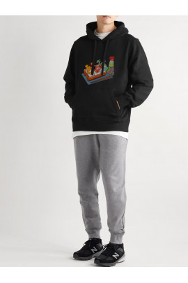 Худі чоловіча YAPPI чорна з флісом