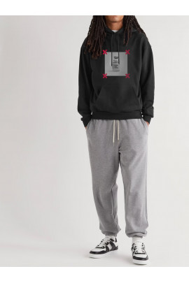 Худі чоловіча YAPPI чорна з флісом