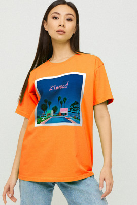 Футболка Oversize / air print /