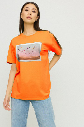 Футболка Oversize / air print /