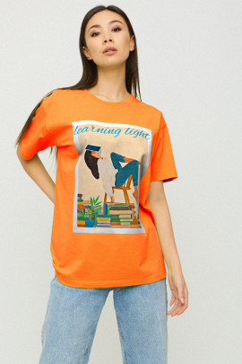 Футболка Oversize / air print /