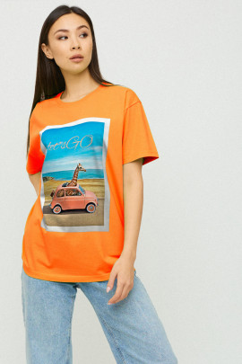 Футболка Oversize / air print /