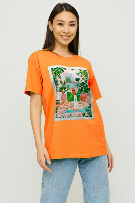 Футболка Oversize / air print /