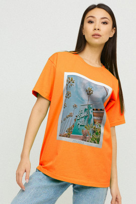 Футболка Oversize / air print /