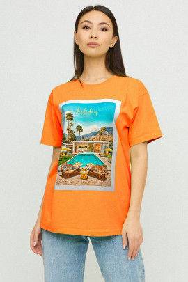 Футболка Oversize / air print /