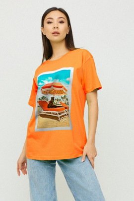 Футболка Oversize / air print /