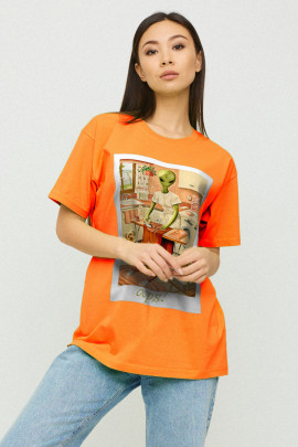 Футболка Oversize / air print /