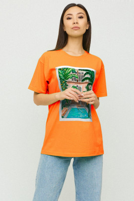 Футболка Oversize / air print /
