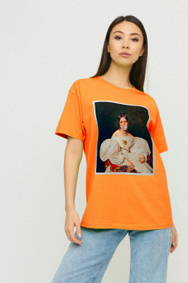 Футболка Oversize / air print /