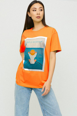 Футболка Oversize / air print /