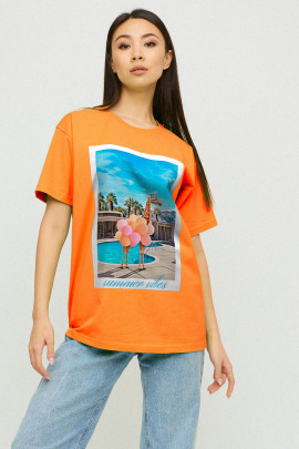 Футболка Oversize / air print /