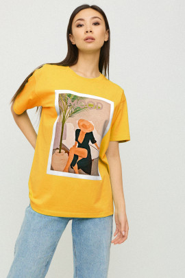 Футболка Oversize / air print /