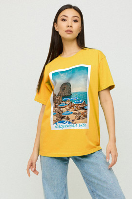 Футболка Oversize / air print /