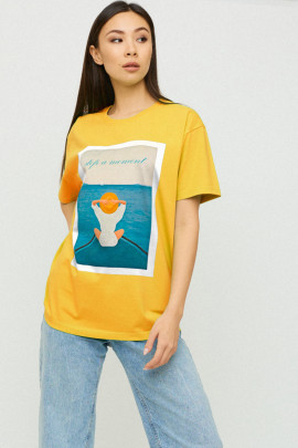 Футболка Oversize / air print /