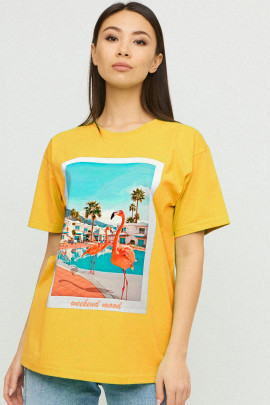 Футболка Oversize / air print /