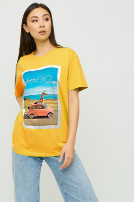 Футболка Oversize / air print /