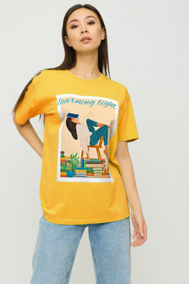 Футболка Oversize / air print /