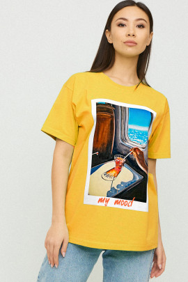 Футболка Oversize / air print /