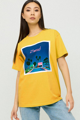 Футболка Oversize / air print /