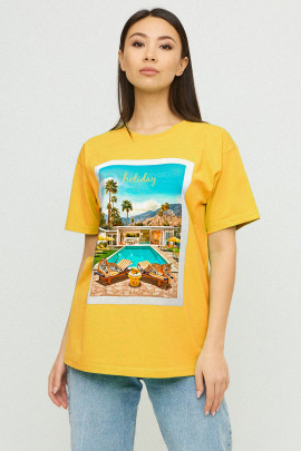 Футболка Oversize / air print /