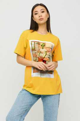 Футболка Oversize / air print /