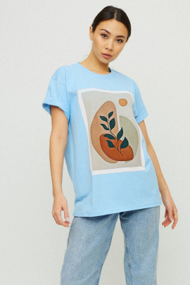 Футболка Oversize / air print /