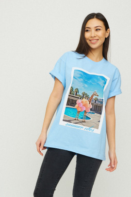 Футболка Oversize / air print /