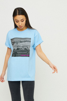 Футболка Oversize / air print /