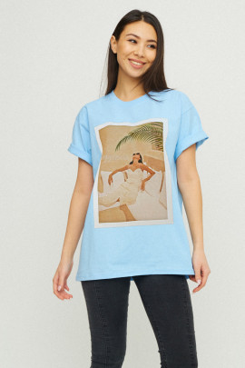 Футболка Oversize / air print /